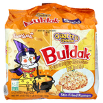 Buldak, Buldak ™, жареный рамен, острый цыпленок, сыр Quattro, 5 упаковок по 145 г (5,11 унции)