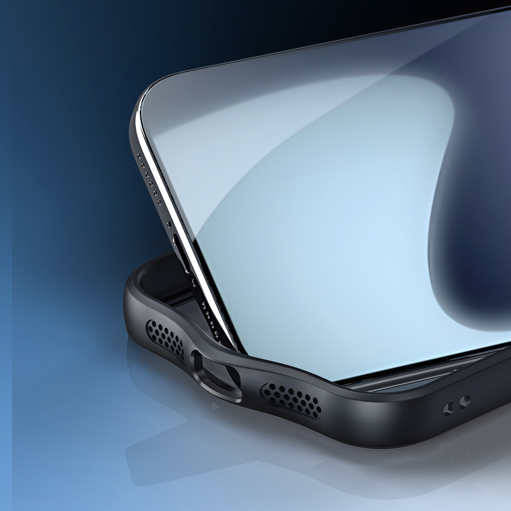 Чехол с MagSafe от Dux Ducis для смартфона iPhone 17 Pro, серия Aimo Mag Magnetic Stand (версия с магнитной откидной подставкой)