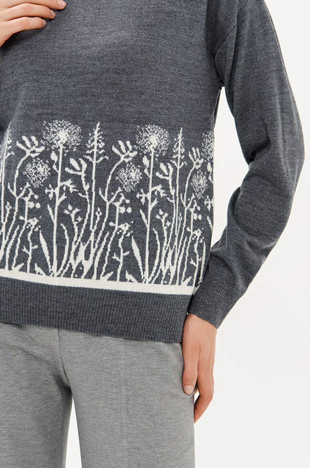 23396 Джемпер женский (серый)