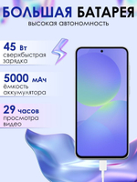 Смартфон Samsung Galaxy A36 5G, 8/256Gb, лаванда