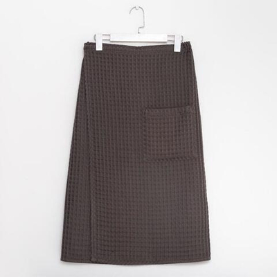 Килт вафельный банный Этель "Boho" 75*145 см цв. темно-серый, 100% хл, 290 г/м2