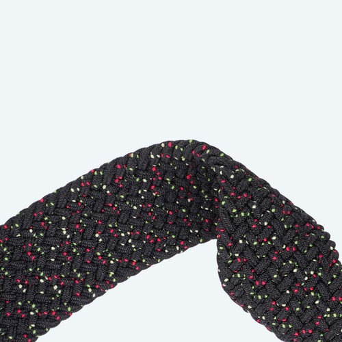 Эластичный ремешок черного цвета (Black Unity) от Dux Ducis для смарт часов Apple Watch размером 38, 40, 41 и 42MM, серия Strap (Mixture Pro Series)