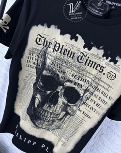 Футболка Philipp Plein Times Skull премиум