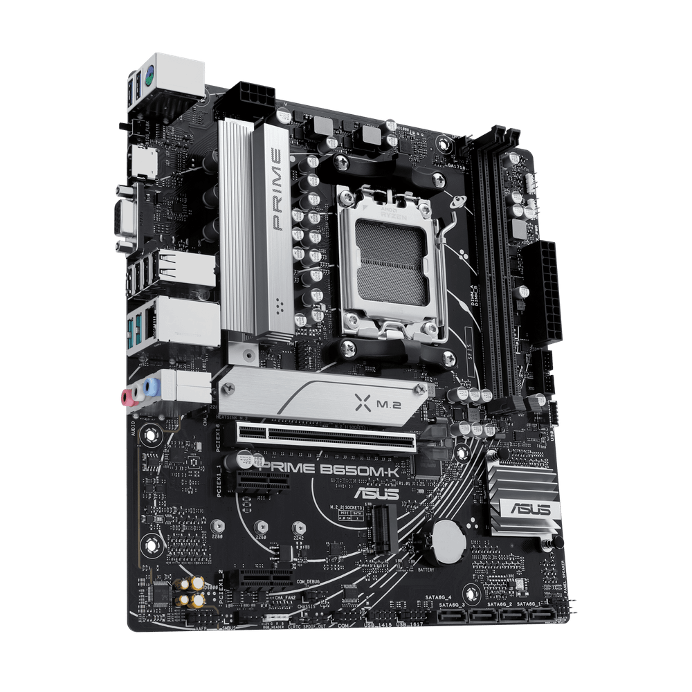Материнская плата ASUS PRIME B650M-K AM5 2xDDR5 4xSATA3 RAID 2xM.2 VGA HDMI DP mATX