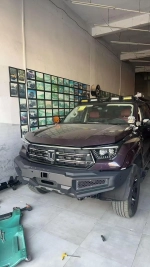 Силовой передний бампер Tank 400 Танк фонари свет Стальной бампер кенгурятник