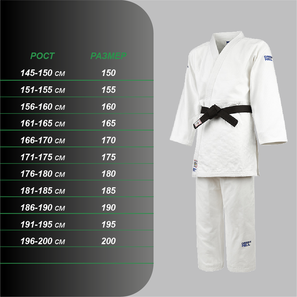 JSS-10211EU7 Кимоно Дзюдо SUPER одобрено IJF белое 2024