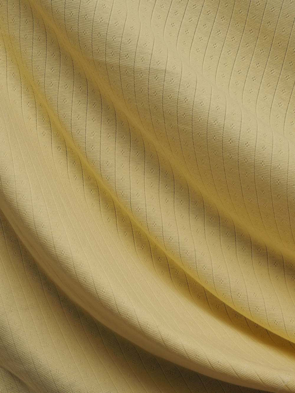 Рибана ажурная цвет сливочное масло, хлопок с эластаном