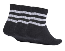 Теннисные носки Adidas 3-Stripes Cushioned Sportswear Low-Cut 3P - Black