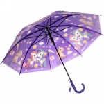 Зонт детский полуавтомат «Ultramarine - Единорожки», микс 4 цвета, 8 спиц, d-86см, длина в слож. виде 65см
