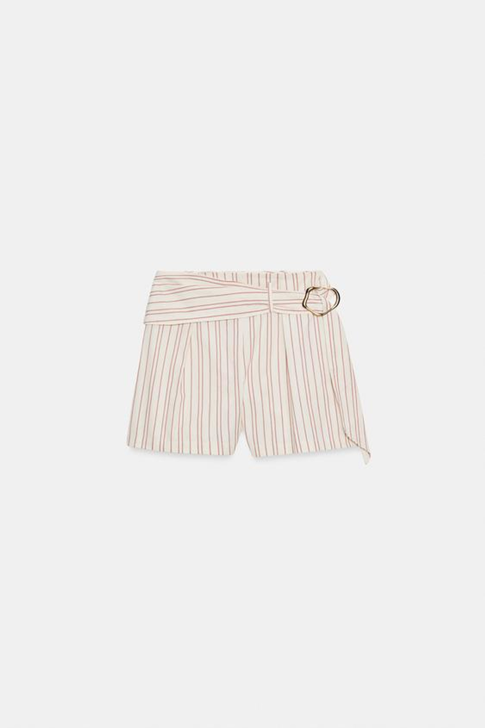 ZARA БЕРМУДЫ В ПОЛОСКУ С РЕМНЕМ, ПОЛОСКИ