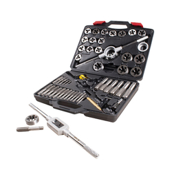 МАСТАК (351-10051C) Набор метчиков и плашек SK-5, 1/4"-1", кейс, 51 предмет