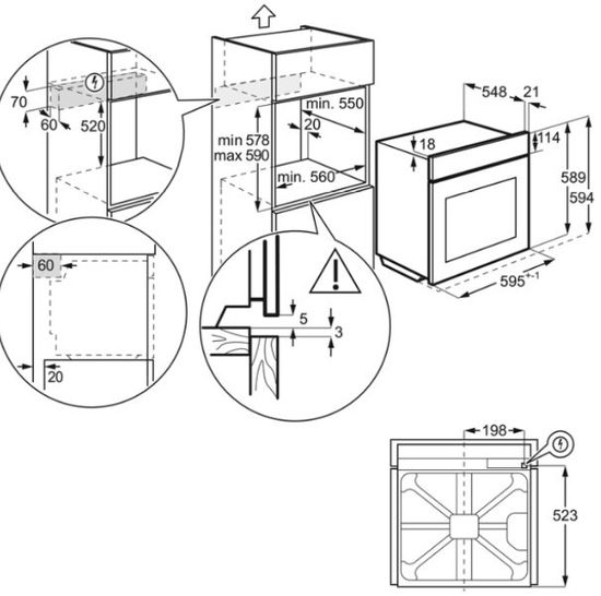 Электрический духовой шкаф Electrolux OKC6P51X