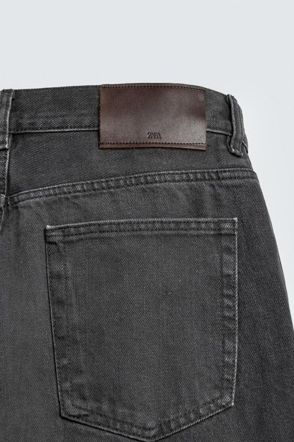 ZARA ДЖИНСЫ RELAXED STRAIGHT FIT, МЯГКИЙ СЕРЫЙ