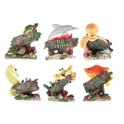 Декор для аквариума 5,5 х 3,9 х 5,7 см, полирезин, в ассортименте, Flamingo