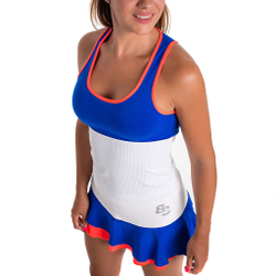 Женская теннисная майка BB by Belen Berbel Fosil Tank Top Women - Blue, Coral