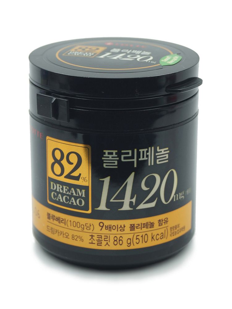 Lotte Dream Cacao Горький шоколад в кубиках 82% 86 г 6 шт