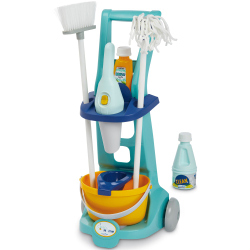 Игровой набор Ecoiffier Clean Home 2769 тележка для уборки с 8 аксессуарами для детей от 3 лет — фото 1