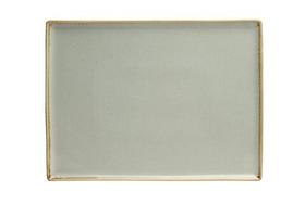 Блюдо прямоугольное 35х26 см фарфор цвет серый Seasons