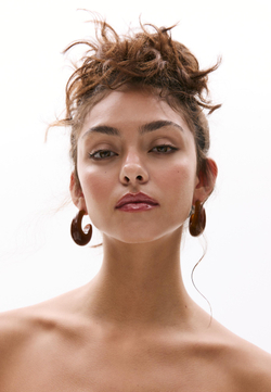 STRADIVARIUS Серьги-кольца, красновато-коричневый