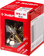 ЗУБР М16 х 105 мм, клиновой анкер, 10 шт (302032-16-105)