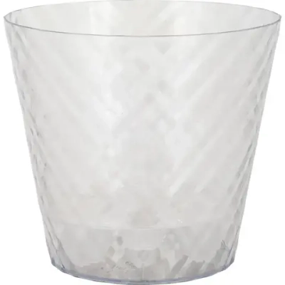 Горшок для цветов InGreen Manhattan Cristallo D160мм, 1,6 л c дренажной вставкой прозрачна