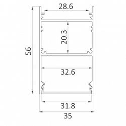 Накладной светильник 6063 LINE 3556 0412603