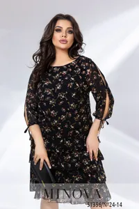 Платье 24-14-Черный Minova