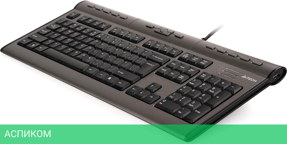 Клавиатура A4Tech KLS-7MUU серебристый