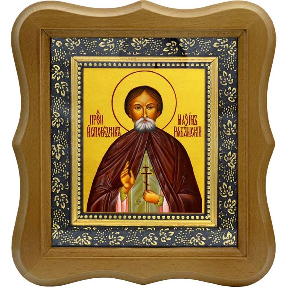 Максим Попов, исповедник Рябашский, иеромонах. Икона на холсте.