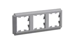 Рамка 3-м AtlasDesign Antique универс. сталь SE ATN100903