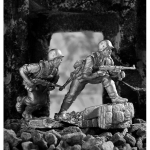 Оловянный солдатик Пехотинец Германия № 2, 1943 г.