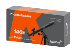Фототелескоп Levenhuk Kelvin Nova PLUS 70/700 - упаковка и логотип