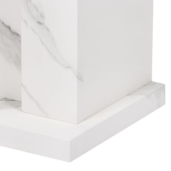 Портал Firelight Simple Classic белый мрамор купить в Москве и Московской области по низкой цене с доставкой по России — (3) Портал Firelight Simple Classic белый мрамор — (3)