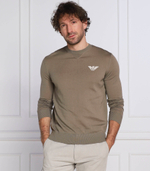 Хлопковый свитер Emporio Armani - песочный(6L1MXG 1MJVZ)
