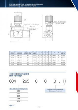 Дроссель с обратным клапаном VRFU 3/4" 004.268.OOO.H