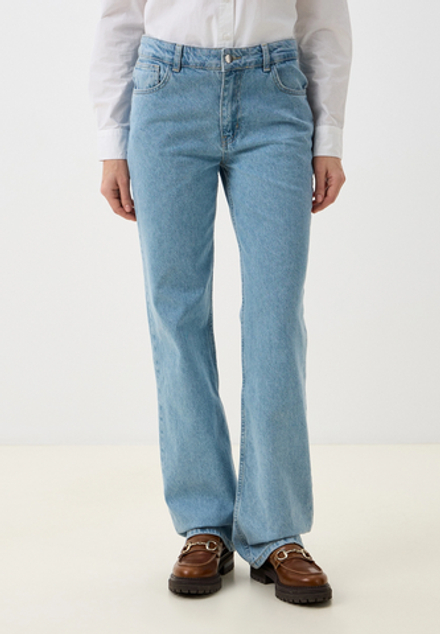Джинсы прямые, цвет голубой
