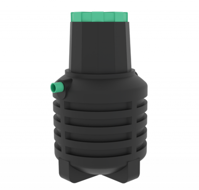 Подземная емкость Мультпласт 1.2 1200 л. вертикальный (1100x1100x1830см;45кг;черный) - арт.555467