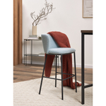 Стул барный foggy, букле, голубая пудра