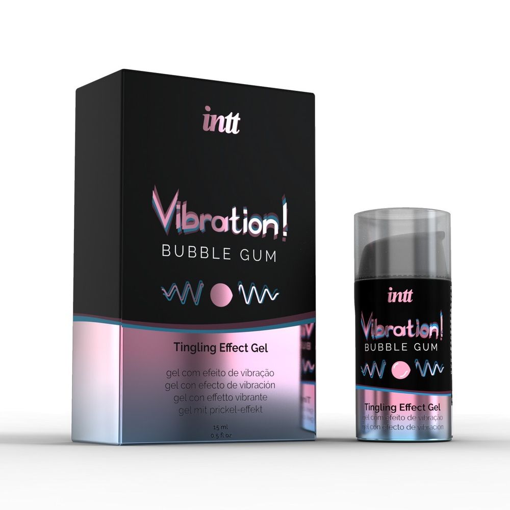 VIB0004 / Жидкий интимный гель с эффектом вибрации Bubble Gum, 15мл