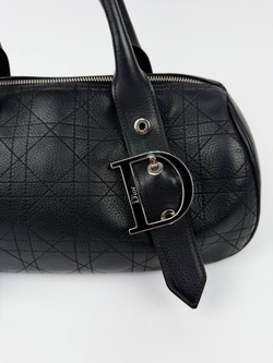 Сумка Christian Dior Cannage D-Buckle Bowling Bag