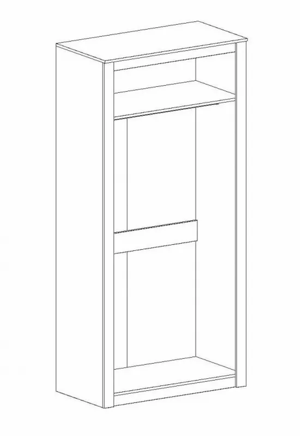 Шкаф двухдверный "Даллас" спальня