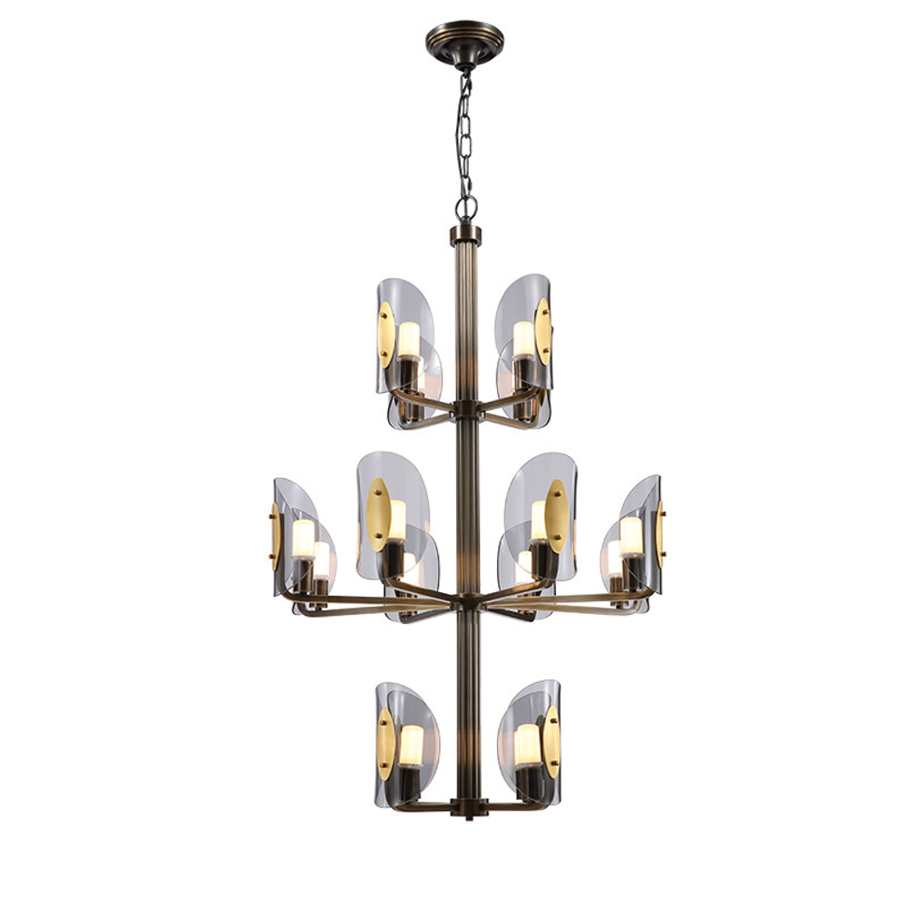 Люстра Cloyd ELAND C16 / Ø72 см - цвет кофе (арт.10056)