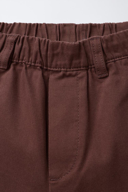 ZARA БРЮКИ BAGGY SOFT, БУРГУНДИ