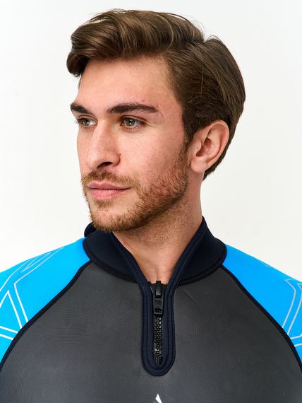 Гидрокостюм Sargan Nero 2.0 Shorty men 3 мм черно-голубой