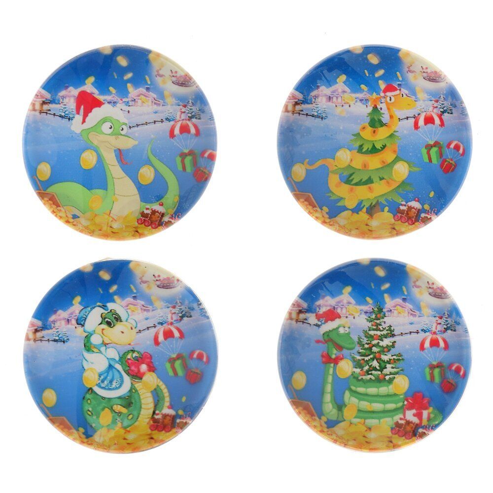 GAEM Магнит "Змейка", L3,5 W1,5 H3,5 см, 4в.