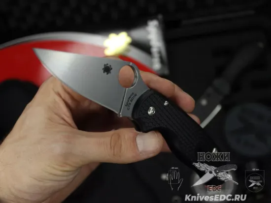 Нож складной Spyderco Para 3 C223PBK c клинком из стали CTS-BD1N, рукоять FRN