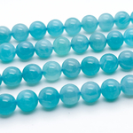 Амазонит, диаметр 8,7-8,9 мм, цена за 11 шт (1/4 нити)