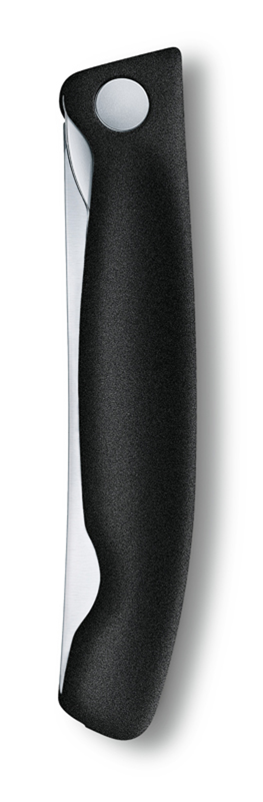 Нож для овощей SwissClassic чёрный складной 11 см с волнистой заточкой VICTORINOX 6.7833.FB
