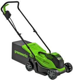 Аккумуляторная газонокосилка Greenworks GD24LM33 ,24В, 33 см , без АКБ и ЗУ (2516107)