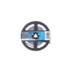 ULS-Q320 2835-60LED-m-8mm-IP20-DC12V-4.8W-m-5M-3000K Гибкая светодиодная лента на самоклеящейся основе. Катушка 5 м. в герметичной упаковке. Теплый белый свет3000K. ТМ Volpe.